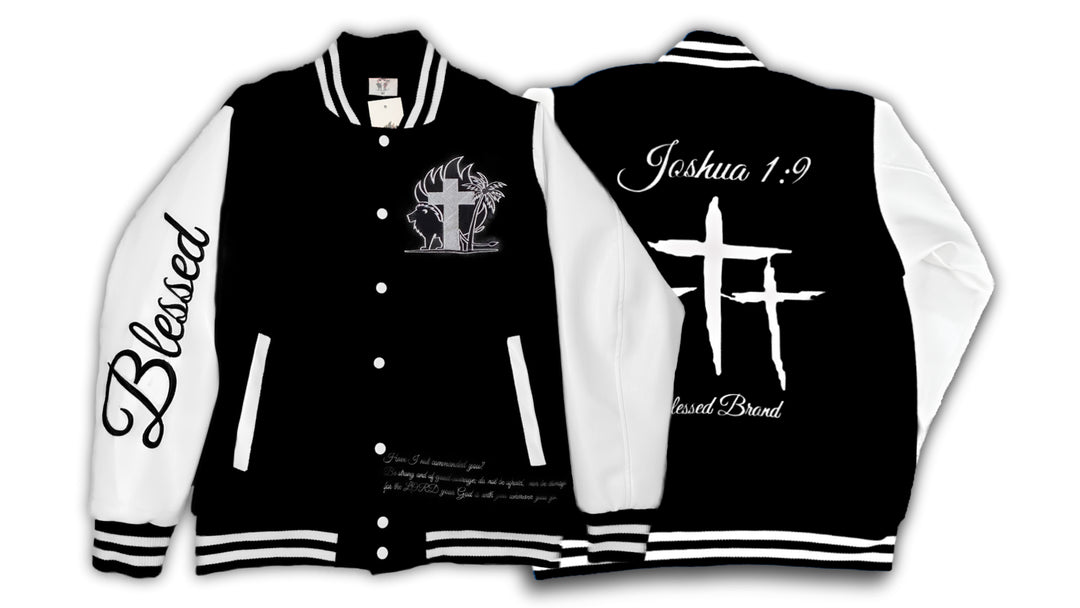 Blessed Brand Black Letterman Jacket – BlessedBrandClothing