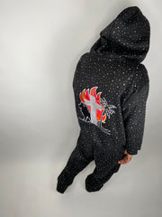 Blessed Brand Rhinestone Heavyweight Hoodie – Black