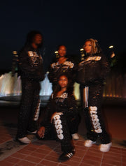 Blessed Brand Rhinestone Heavyweight Hoodie – Black