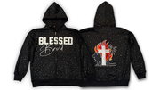 Blessed Brand Rhinestone Heavyweight Hoodie – Black