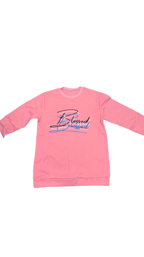 Blessed Brand Crewneck in Pink