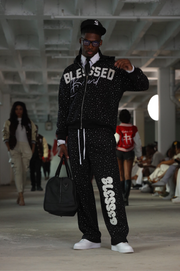 Blessed Brand Rhinestone Heavyweight Hoodie – Black