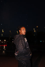 Blessed Brand Rhinestone Heavyweight Hoodie – Black