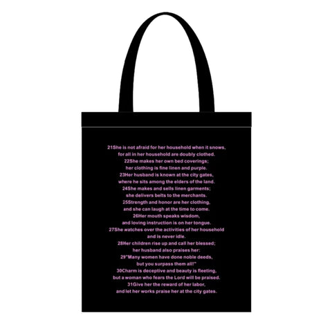 Proverbs 31 Tote Bag